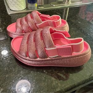 NWT kids UGG size 2 K-sport glitter